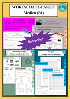 Vorschau - Arbeitsblätter - DaF / DaZ Wortschatz-Paket Medien (B1) – als PDF & Word - Deckblatt