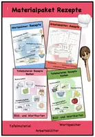 Vorschau - Arbeitsblätter - Materialpaket Rezepte - Deckblatt