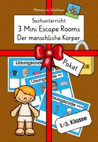 Vorschau - Arbeitsblätter - Paket 3 Mini Escape Rooms Der menschliche Körper - Deckblatt