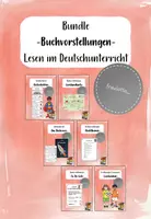 Vorschau - Arbeitsblätter - Buchvorstellungen: Lesen im Deutschunterricht - Deckblatt