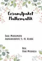 Vorschau - Arbeitsblätter - Gesamtpaket Mathematik - Deckblatt