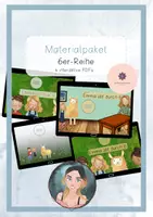 Vorschau - Stationenlernen - Materialpaket zur 6er-Reihe - vier Spiele- Einmaleins - Deckblatt