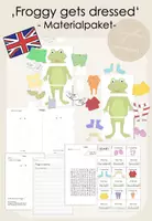 Vorschau - Arbeitsblätter - 'Froggy gets dressed' - Materialpaket - Deckblatt