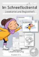 Vorschau - Arbeitsblätter - Im Schneeflockental | Lesekartei und Begleitheft - Deckblatt
