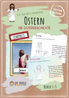 Vorschau - Präsentationen/Tafelbilder - 🐣 Ostern - 2er-Pack Lese-Lern-Heft & Buntes Tafelmaterial (differenziert) - Deckblatt