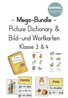 Vorschau - Arbeitsblätter - MEGA - BUNDLE "Picture Dictionary & Bild-und Wortkarten Klasse 3 + 4" - Deckblatt