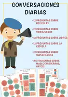 Vista previa - Hojas de trabajo - 96 preguntas interesantes para hacerles a sus hijos - Portada