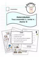 Vorschau - Arbeitsblätter - Materialpaket: Tous ensemble 1, lecon 4, Atelier B - Deckblatt