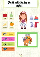 Vista previa - Juegos / Gamificación - Pack actividades en inglés - Portada
