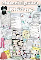 Vorschau - Arbeitsblätter - Materialpaket "Kleidung" (wachsend) DaZ - Deckblatt