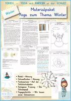 Vorschau - Mal- und Bastelvorlagen - Materialpaket Yoga zum Thema Winter - Deckblatt