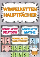 Vorschau - Poster - Wimpelketten Hauptfächer - Deckblatt