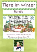 Vorschau - Arbeitsblätter - Tiere im Winter - Materialpaket (Bundle) - Deckblatt