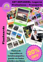 Aperçu - Jeux - KIT PÉDAGOGIQUE ESPAGNOL: La ciudad: lugares, profesiones y medios de transporte - Page de couverture