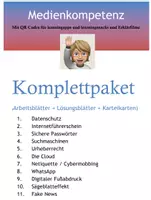 Vorschau - Arbeitsblätter - Medienkompetenz x11: (Komplettpaket +Karteikarten) - Deckblatt