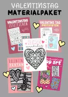 Vorschau - Mal- und Bastelvorlagen - Valentinstag Materialpaket 💗 - Deckblatt
