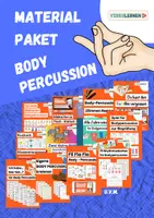 Vorschau - Stundenentwürfe - Musik Materialpaket ✋🏼 Bodypercussion 🤚🏼 Musik Grundschule Musik Sekundarstufe - Deckblatt
