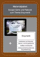 Vorschau - Arbeitsblätter - Materialpaket Enzymatik (Flipbook und Escape Game) - Deckblatt