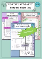 Vorschau - Arbeitsblätter - DaF / DaZ Wortschatz-Paket Feste und Feiern (B1) – als PDF & Word - Deckblatt