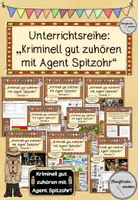 Vorschau - Stundenentwürfe - Vollständige Unterrichtsreihe: "Kriminell gut zuhören mit Agent Spitzohr" - Deckblatt