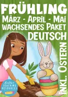 Aperçu - Feuilles d'exercices - Frühling und Ostern XXL Bundle Deutsch / DAZ / Allemand - Page de couverture