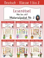 Vorschau - Arbeitsblätter - Materialpaket Nr. 2 - Wer bin ich? - Leserätsel - Deckblatt