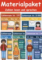 Vorschau - Spiele - MATERIALPAKET Zahlenraumerweiterung (Zahlen lesen und sprechen) - Deckblatt