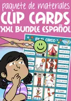 Aperçu - Jeux - CLIP CARDS Bundle vocabulario Espagnol / Español / E.L.E. - Page de couverture
