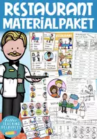 Aperçu - Matériel pour travaux manuels / dessin - im Restaurant / essen gehen Materialpaket Deutsch Grundschule DAZ / Allemand - Page de couverture