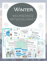 Vorschau - Arbeitsblätter - Materialpaket für die Grundschule zum Thema Winter - Deckblatt