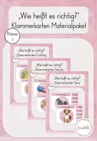 Vorschau - Stationenlernen - Wachsendes Materialpaket " Wie heißt es richtig?" - Deckblatt