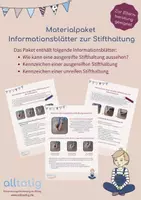 Vorschau - Poster - Materialpaket: Informationsblätter zur Stifthaltung - Deckblatt