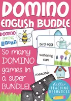 Aperçu - Jeux - English domino games BUNDLE Anglais - Page de couverture