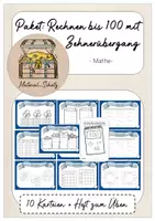 Vorschau - Arbeitsblätter - Paket: Plus und Minus bis 100 mit ZÜ (einstellig) - Deckblatt