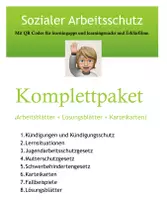 Vorschau - Arbeitsblätter - Komplettpaket: Sozialer Arbeitsschutz - Deckblatt