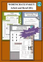 Vorschau - Arbeitsblätter - DaF / DaZ Wortschatz-Paket Arbeit und Beruf (B1) – als PDF & Word - Deckblatt