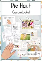 Vorschau - Arbeitsblätter - Die Haut - Der Tastsinn - Gesamtpaket - Deckblatt