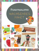 Vorschau - Arbeitsblätter - Punktmalerei I Motive mit Wattestäbchen bedrucken I Bundle - Deckblatt