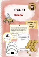 Vorschau - Arbeitsblätter - Sparpaket - Stationslernen zur Biene - Deckblatt