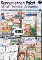 Vista previa - Juegos / Gamificación - Kennenlernen / Gespräche Paket - Deutsch / DaF DaZ - Portada