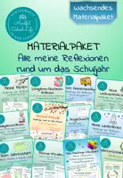 Vorschau - Unterrichtsreihen - (Selbst-)Reflexionen rund um das Schuljahr: Alle meine Arbeitsblätter - Materialpaket - Deckblatt