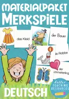 Aperçu - Feuilles d'exercices - Memo Spiele Deutsch DAZ / Allemand Bundle - Page de couverture