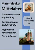 Vorschau - Stundenentwürfe - Wachsendes Sparpaket: Mittelalter: JG 6/7, multimedial - Deckblatt