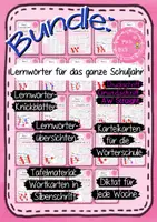 Vorschau - Arbeitsblätter - Materialpaket - Lernwörter üben 2. Klasse in Grundschrift, Druckschrift und AW Straight - Deckblatt