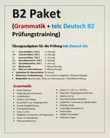 Vorschau - Unterrichtsreihen - telc B2 Paket (Grammatik + Prüfungstraining) - Deckblatt