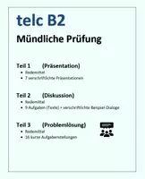 Vorschau - Unterrichtsreihen - telc B2 Paket: Mündliche Prüfung - Deckblatt