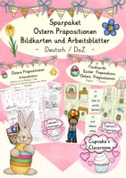 Vorschau - Arbeitsblätter - Deutsch/ DaZ - Ostern Präpositionen - Arbeitsblätter und Bildkarten - Sprachförderung - Deckblatt