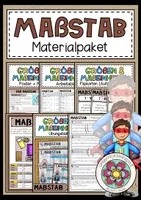 Vorschau - Arbeitsblätter - MAßSTAB (Größen und Maßeinheiten) - Materialpaket - Deckblatt