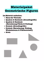 Vorschau - Spiele - Geometrische Figuren - 6 Spiele - Ich habe... Wer hat? - Kopfrechnen - Lesespiel - Deckblatt