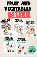 Vista previa - Juegos / Gamificación - Fruit and Vegetables GAMES BUNDLE - Portada
